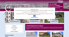 Desktop Screenshot of immobiliarebonetto.it