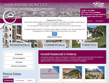 Tablet Screenshot of immobiliarebonetto.it